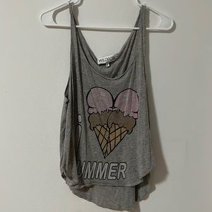 Wildfox grey summer tank top
